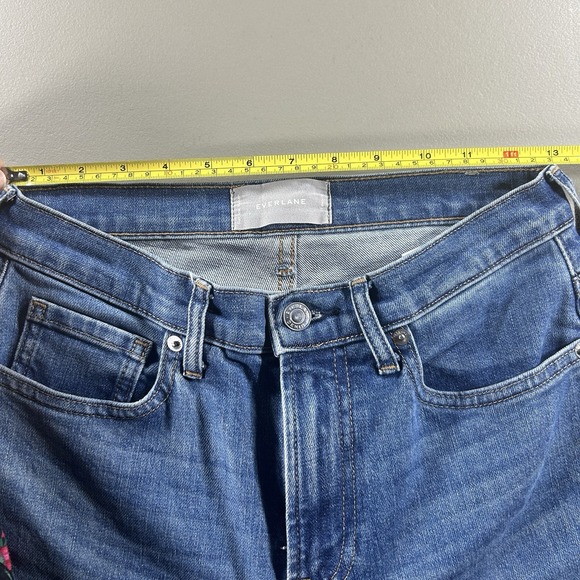 Everlane Mid Rise Straight Women's 27 Regular Jeans Blue‎ Denim - Picture 6 of 9
